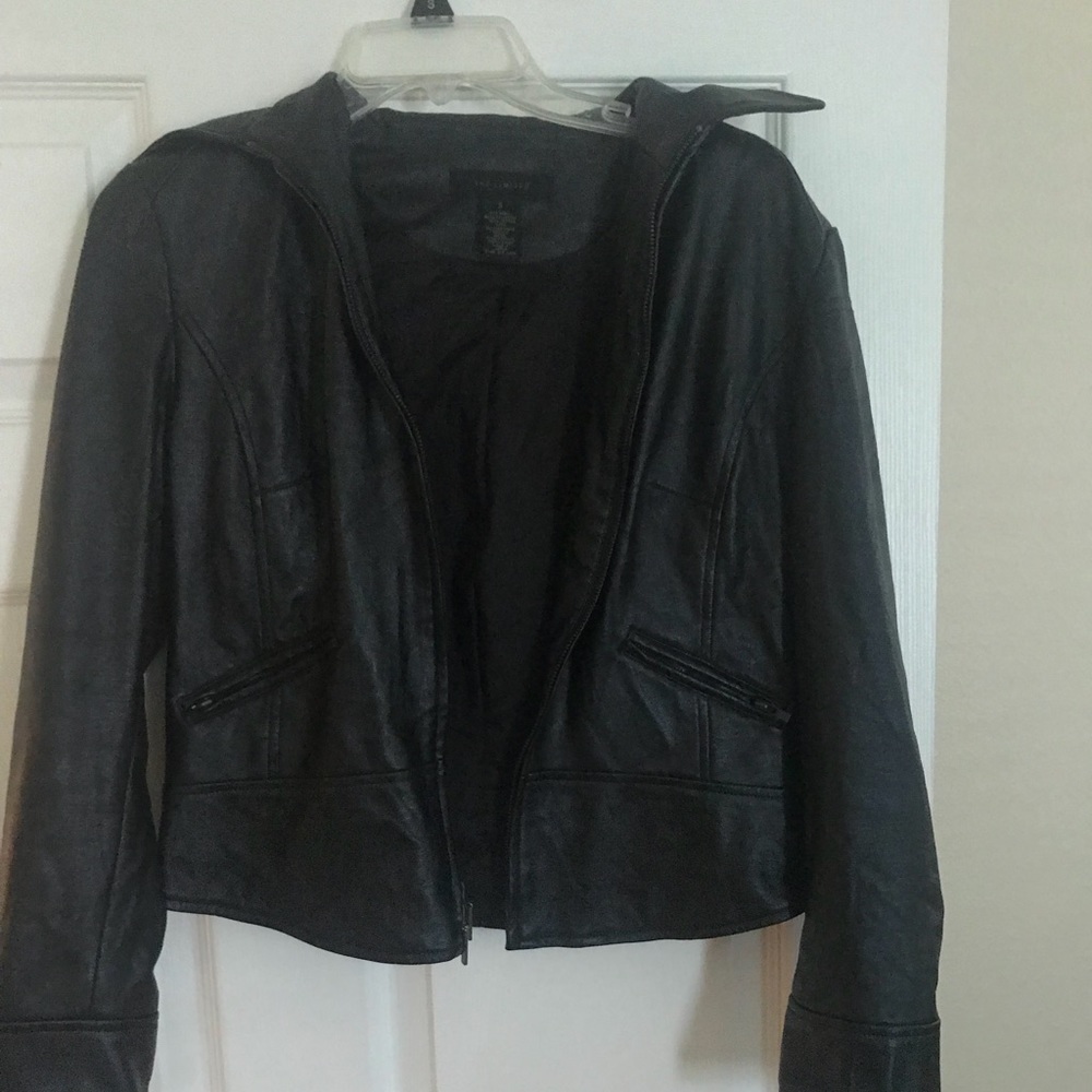 Faux leather jacket
